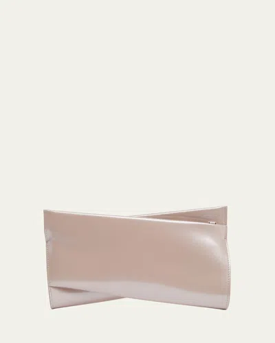 CHRISTIAN LOUBOUTIN LOUBITWIST SMALL PATENT LEATHER CLUTCH BAG