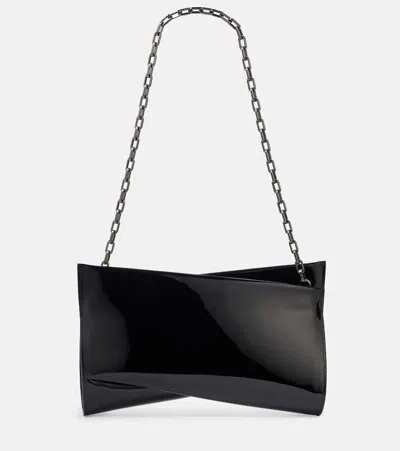 Christian Louboutin Loubitwist Small Patent Leather Shoulder Bag