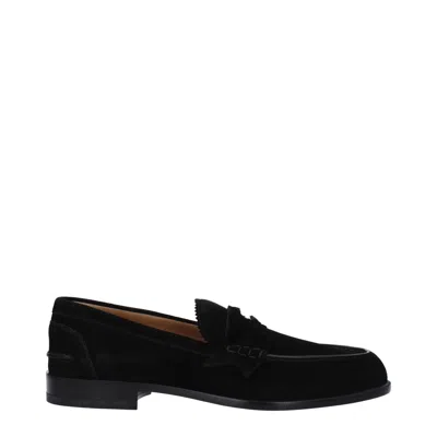 Christian Louboutin Louboutin Mocassini Penny Mens Suede Black