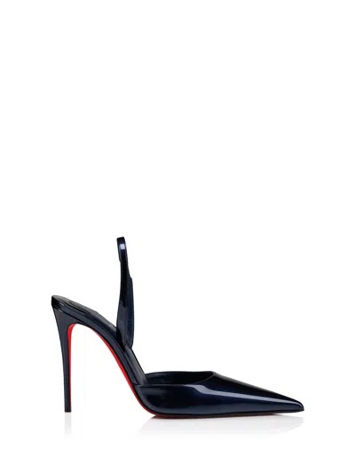 Christian Louboutin Louboutin With Heel Black In Blue