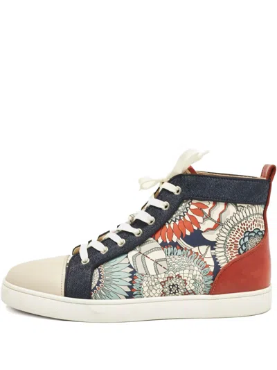 Pre-owned Christian Louboutin Louis High-top Sneakers