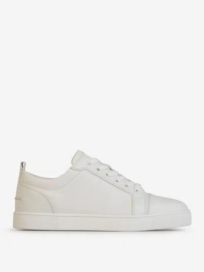 Christian Louboutin Louis Junior Flat Sneakers In White