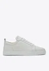 Christian Louboutin White Leather Sneaker Louis Junior In White