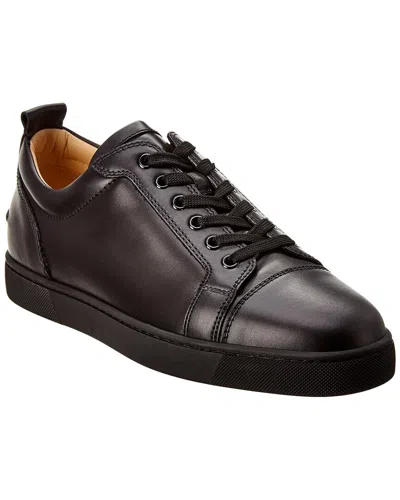 Christian Louboutin Louis Junior Leather Sneaker In Black