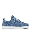 Christian Louboutin Louis Junior Low-cut Sneakers In Blue