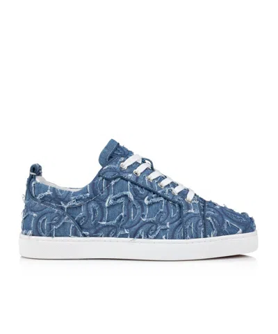 Christian Louboutin Louis Junior Low-cut Sneakers In Blue