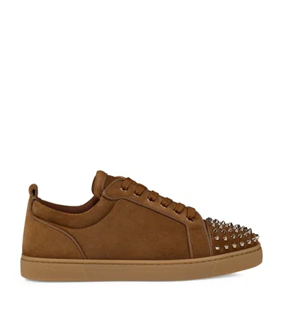 Christian Louboutin Louis Junior Orlato Sude Sneakers In Red