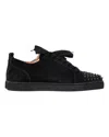 Christian Louboutin Louis Junior Spikes Sneaker In Black