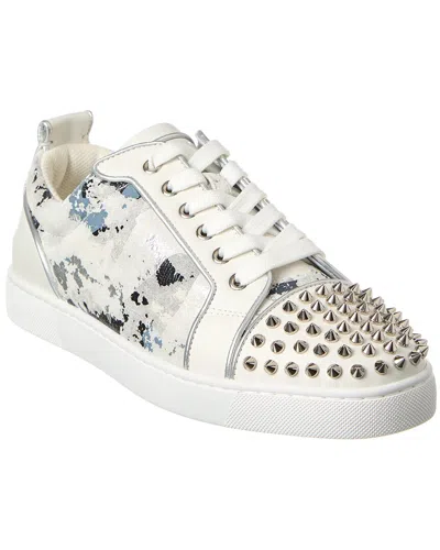 Christian Louboutin Louis Junior Spikes Orlato F In White