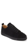 Christian Louboutin Louis Junior Spikes Sneaker In Black