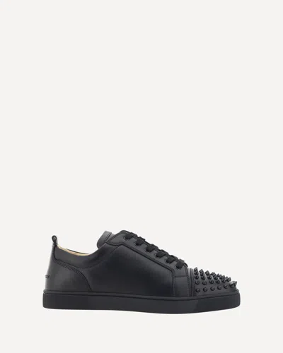 Christian Louboutin Louis Junior Spikes Sneakers In Black