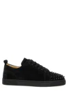 Christian Louboutin Men Louis Junior Spikes Borchie Punta Sneaker In Animal Print