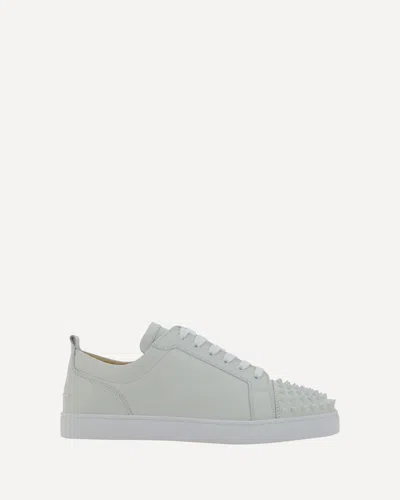 Christian Louboutin Louis Junior Spikes Sneakers In White