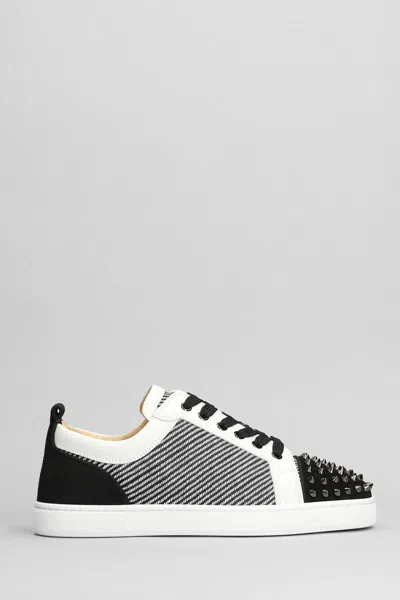 Christian Louboutin Louis Junior Spikes Sneakers In White
