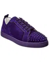 CHRISTIAN LOUBOUTIN CHRISTIAN LOUBOUTIN LOUIS JUNIOR SPIKES SUEDE SNEAKER