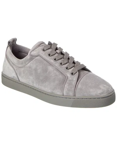 【Christian Louboutin】Louis Junior スエードスニーカーグレー Christian Louboutin Louis Junior Suede Sneakers In Grey