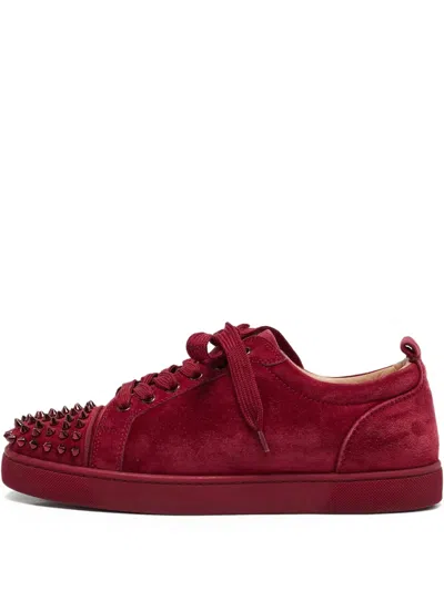 Pre-owned Christian Louboutin Louis Spike-embellished Sneakers