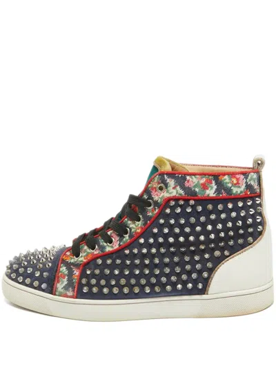 Pre-owned Christian Louboutin Louis Spikes Sneakers