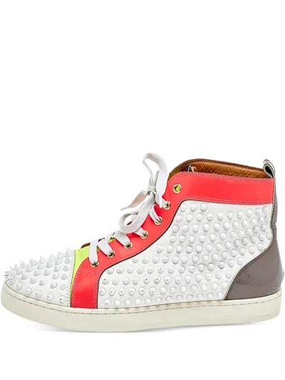 Pre-owned Christian Louboutin Louis Spikes Sneakers