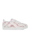 Christian Louboutin Louise Junior Spikes Cotton-leather Sneakers