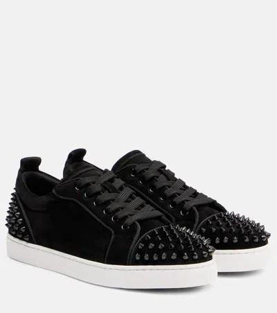 Christian Louboutin Louise Junior Spikes Suede Sneakers