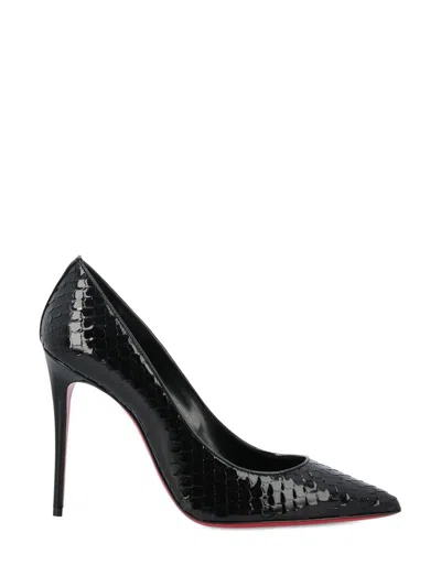 Christian Louboutin Low Shoes In Black/lin Black