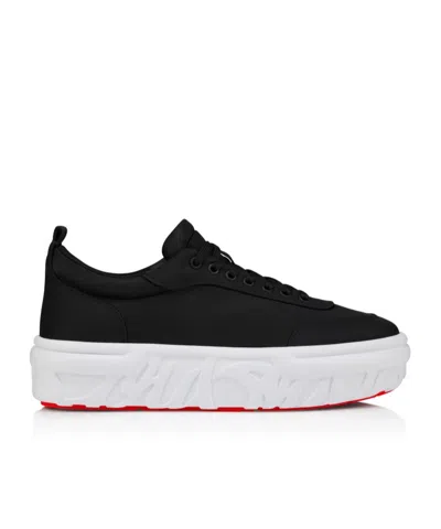 Christian Louboutin Mens Choukario Low-top Woven Trainers Black Eur 41.5 / 7.5 Uk