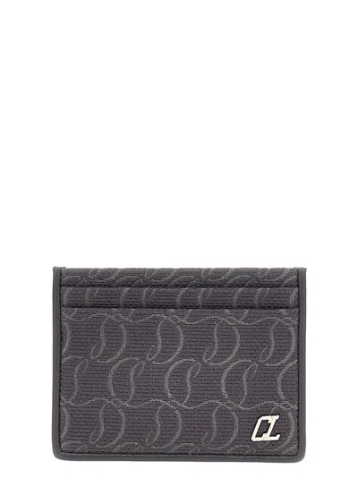 Christian Louboutin M Kios Card Holder In Grey