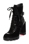 Christian Louboutin Macademia Combat Boot In Black