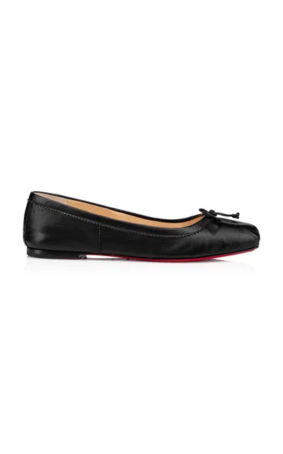 Christian Louboutin 10mm Mamadrague Nappa Ballerina Flats In Black