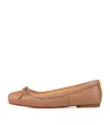 Christian Louboutin Mamadrague Leather Ballet Flats In Nude