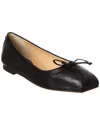Christian Louboutin Mamadrague Napa Bow Ballerina Flats In Black