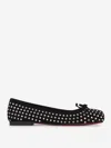 Christian Louboutin Mamadrague Strass Bow Red Sole Ballerina Flats