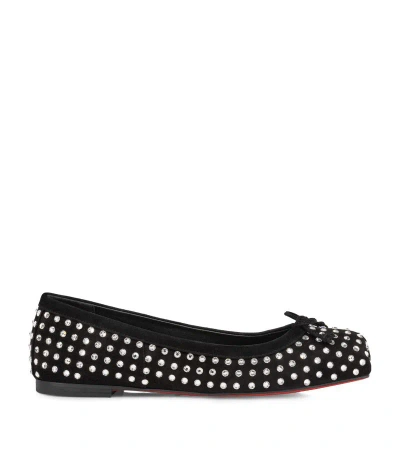 Christian Louboutin Mamadrague Strass Ballet Flats In Multi