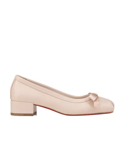 Christian Louboutin Mamaflirt Ballet Low Heels In Nude