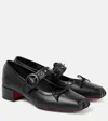 Christian Louboutin Mamastrapita Spikes 30 Leather Pump In Black
