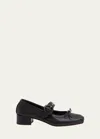 Christian Louboutin Mamastrapita Spikes 30 Leather Pump In Black