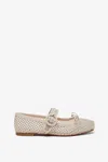 Christian Louboutin Mamastrapitna Crystal Embellished Mesh Flat
