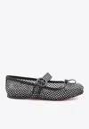Christian Louboutin Mamastrapitina Embellished Ballet Shoes In Black