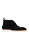 Christian Louboutin Man Ankle Boots Black Size 9 Leather