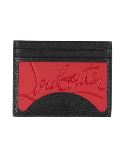 Christian Louboutin Kios Sneaker Sole Leather & Tpu Card Case In Multi