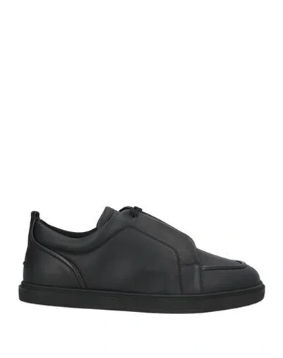 Christian Louboutin Man Sneakers Black Size 7 Calfskin