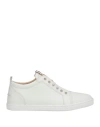 Christian Louboutin Man Sneakers White Size 9 Calfskin