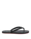 Christian Louboutin Man Thong Sandal Black Size 8 Rubber In Black