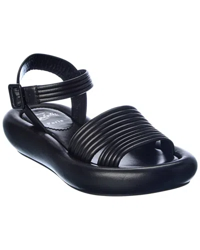 Christian Louboutin Manolasummer Leather Sandal In Black