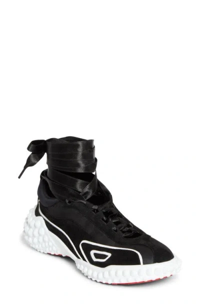 Christian Louboutin Mara Ankle Tie Sneaker In Multi