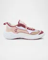 Christian Louboutin Mara Flat Sneakers Rear Pull Tab Contrast Panels In Multi