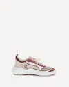 Christian Louboutin Mara Flat Sneakers Rear Pull Tab Contrast Panels In Multi