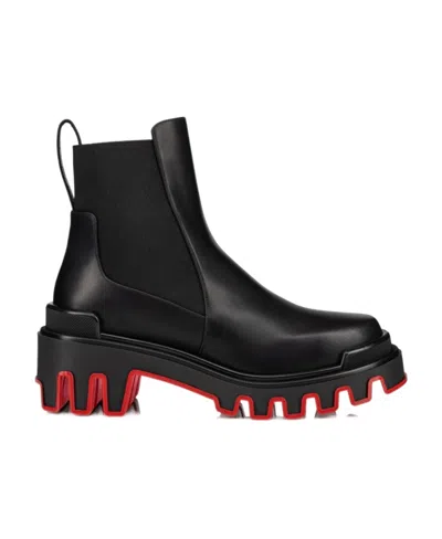 CHRISTIAN LOUBOUTIN CHRISTIAN LOUBOUTIN MARCHACROCHE DUNE ROUND TOE BOOTS