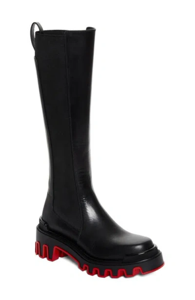 Christian Louboutin Marchacroche Dune Platform Boot In Black